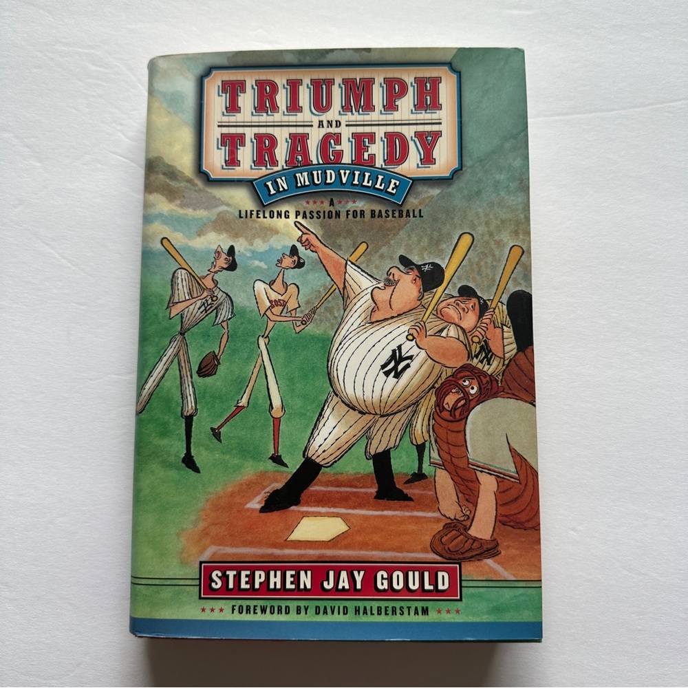 Hardcover book:Triumph and Tragedy in Mudville-A  passion for baseball